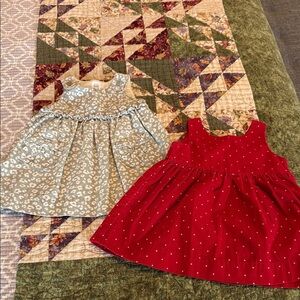 Two Baby Gap Corduroy Dresses
